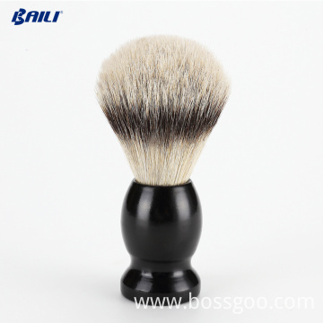 Black Handle Silver Tip Badger Wet Shaving Brush